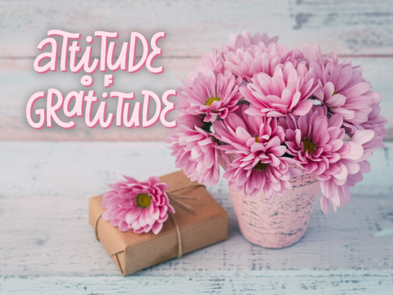 always have an attitude of gratitude